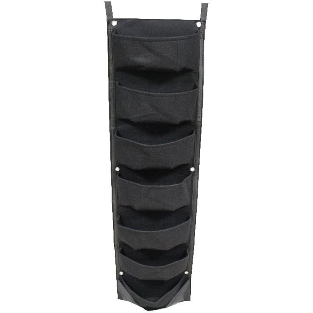 Suport pentru flori vertical VERVE, 110 x 30 cm, material textil, negru