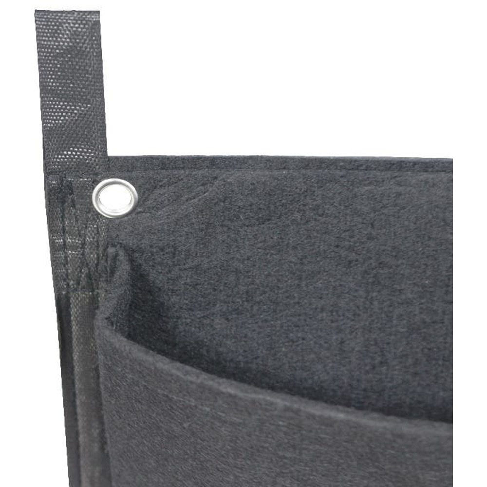 Suport pentru flori vertical VERVE, 110 x 30 cm, material textil, negru