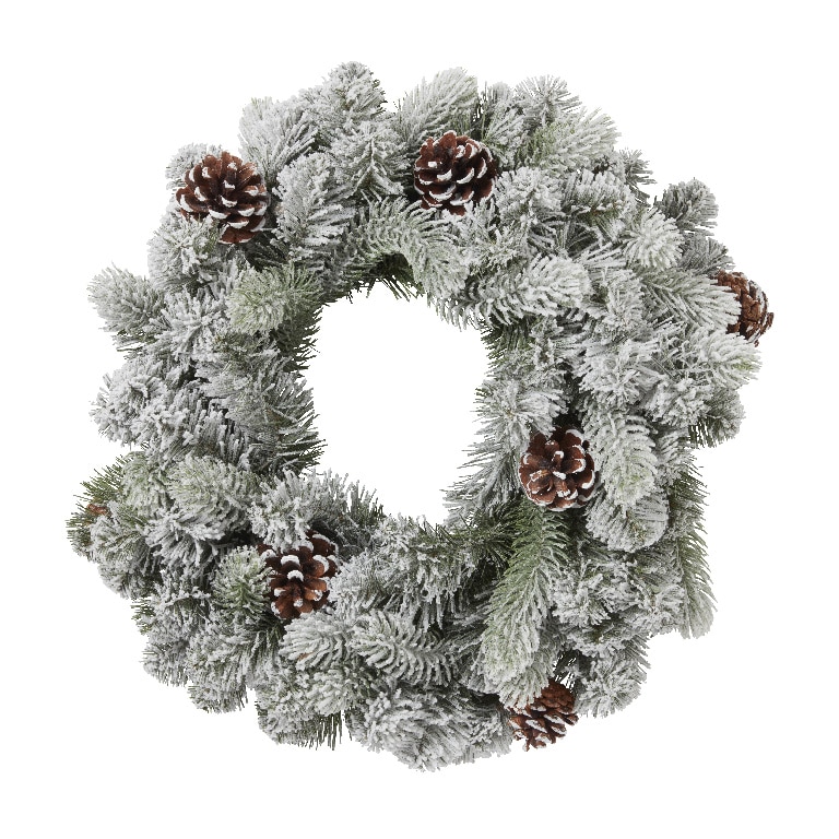 Coronita artificiala Frosted, 50 cm