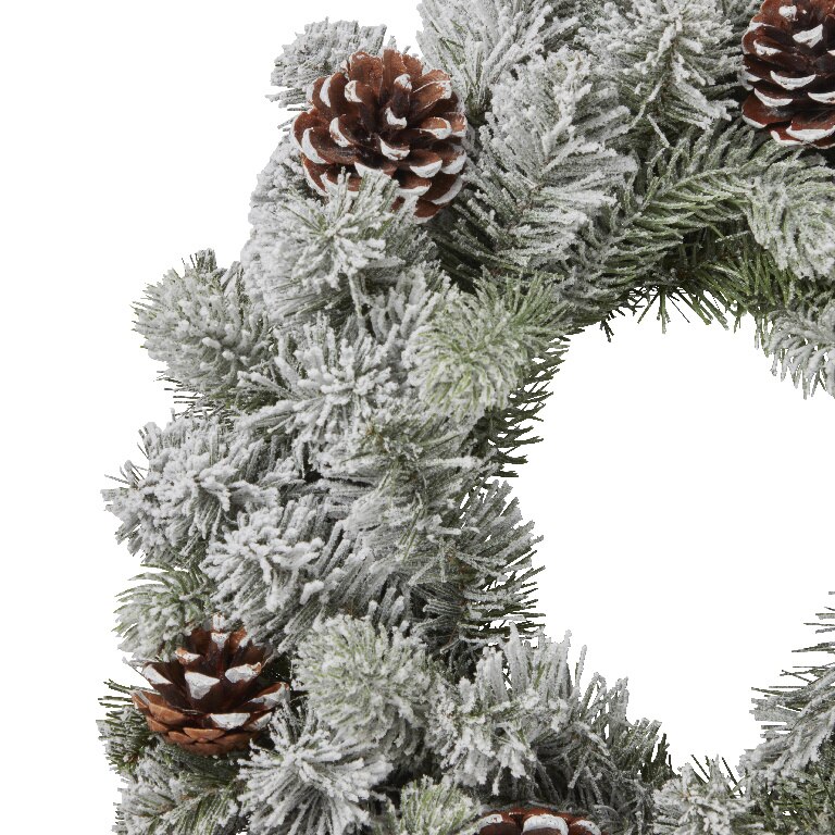 Coronita artificiala Frosted, 50 cm