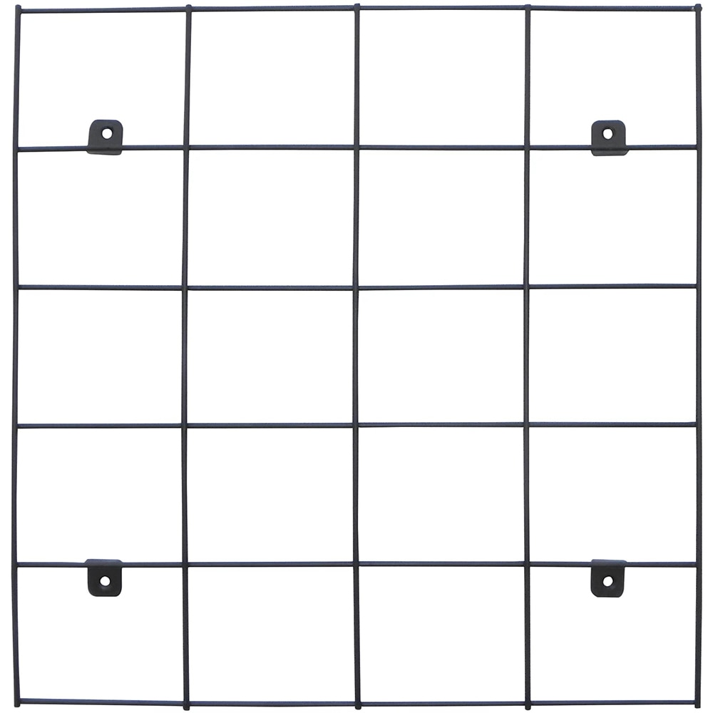 Suport de perete pentru ghivece VERVE, metal, 50 x 50 cm, negru