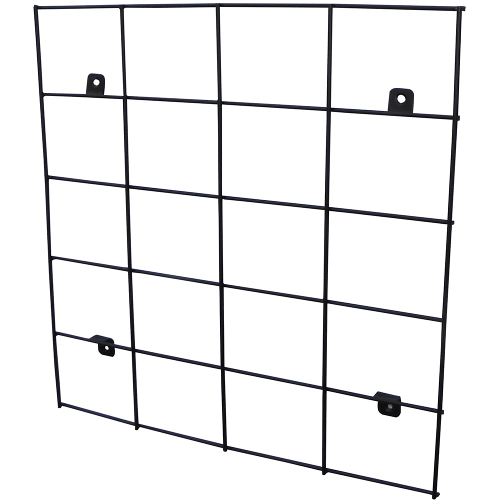 Suport de perete pentru ghivece VERVE, metal, 50 x 50 cm, negru