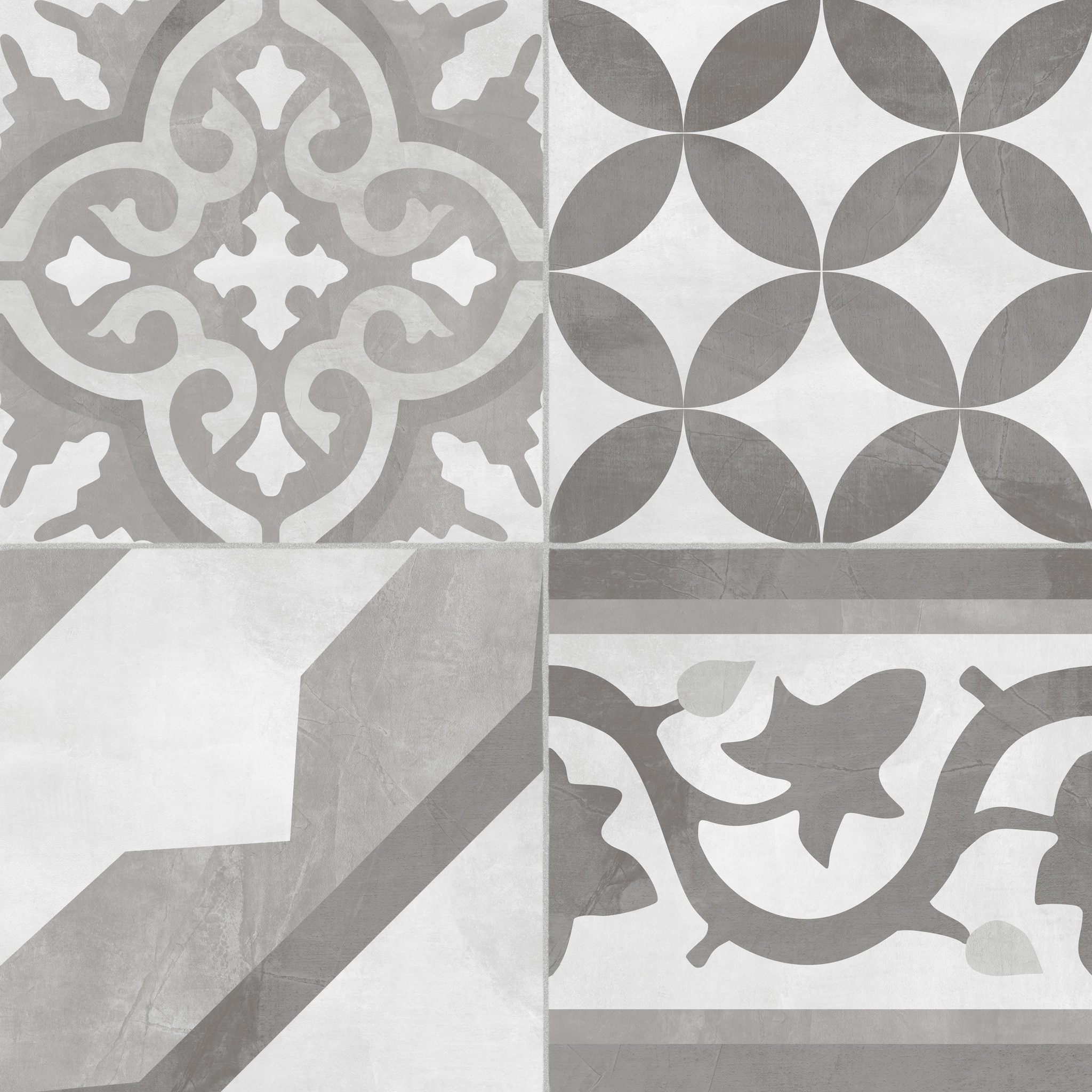 Faianta decor interior Serra Cementina, gri, forma patrata, suprafata acoperire 1.62 mp, 34 x 34 cm