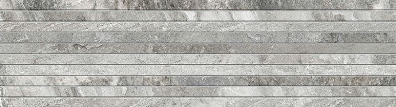 Gresie interior/exterior Serra Muretto, gri, portelanata, 62 x 17 cm, suprafata 1,37 mp