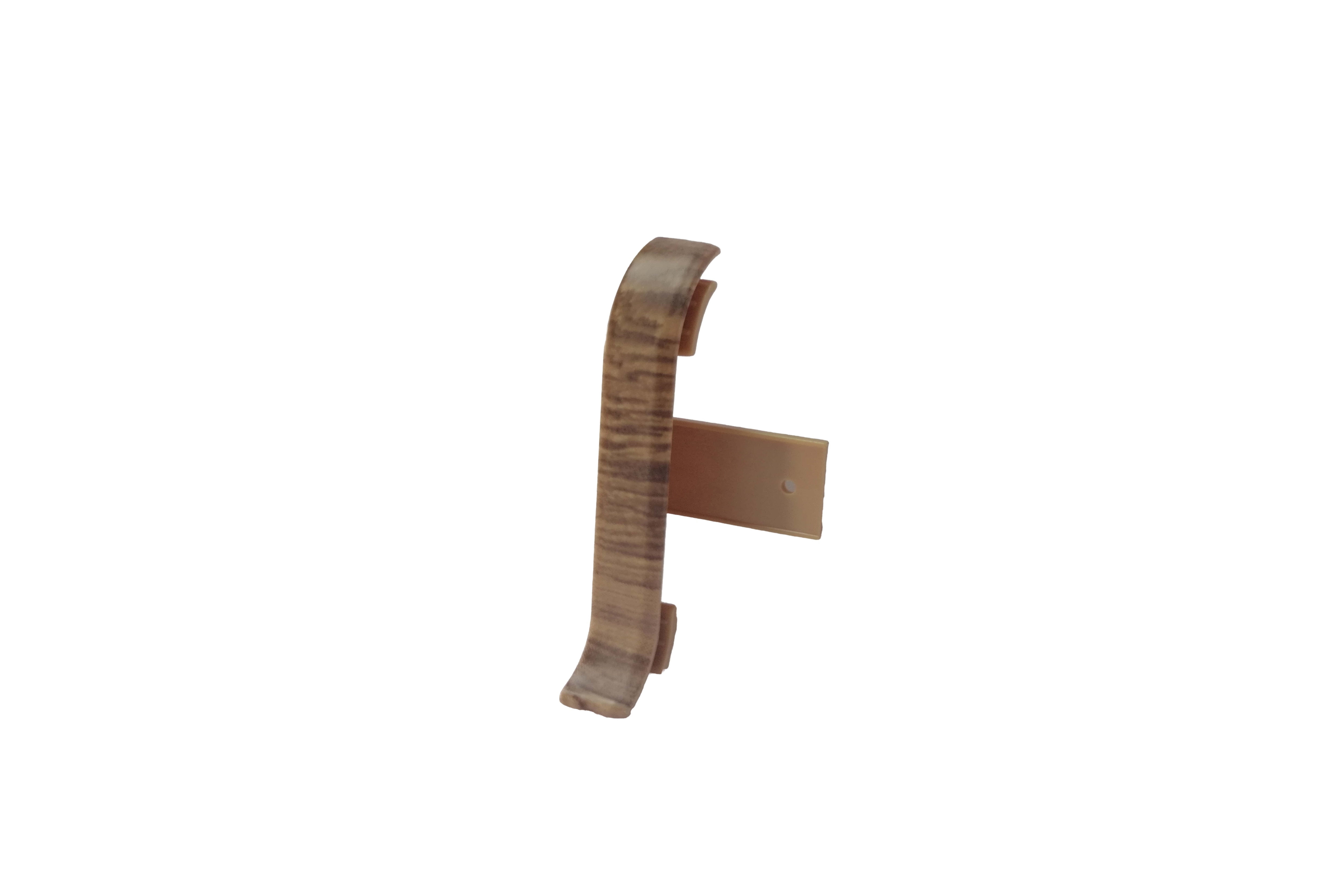 Terminatii stanga/dreapta pentru plinta VILO Flex 555, stejar inchis, PVC, 2 bucati