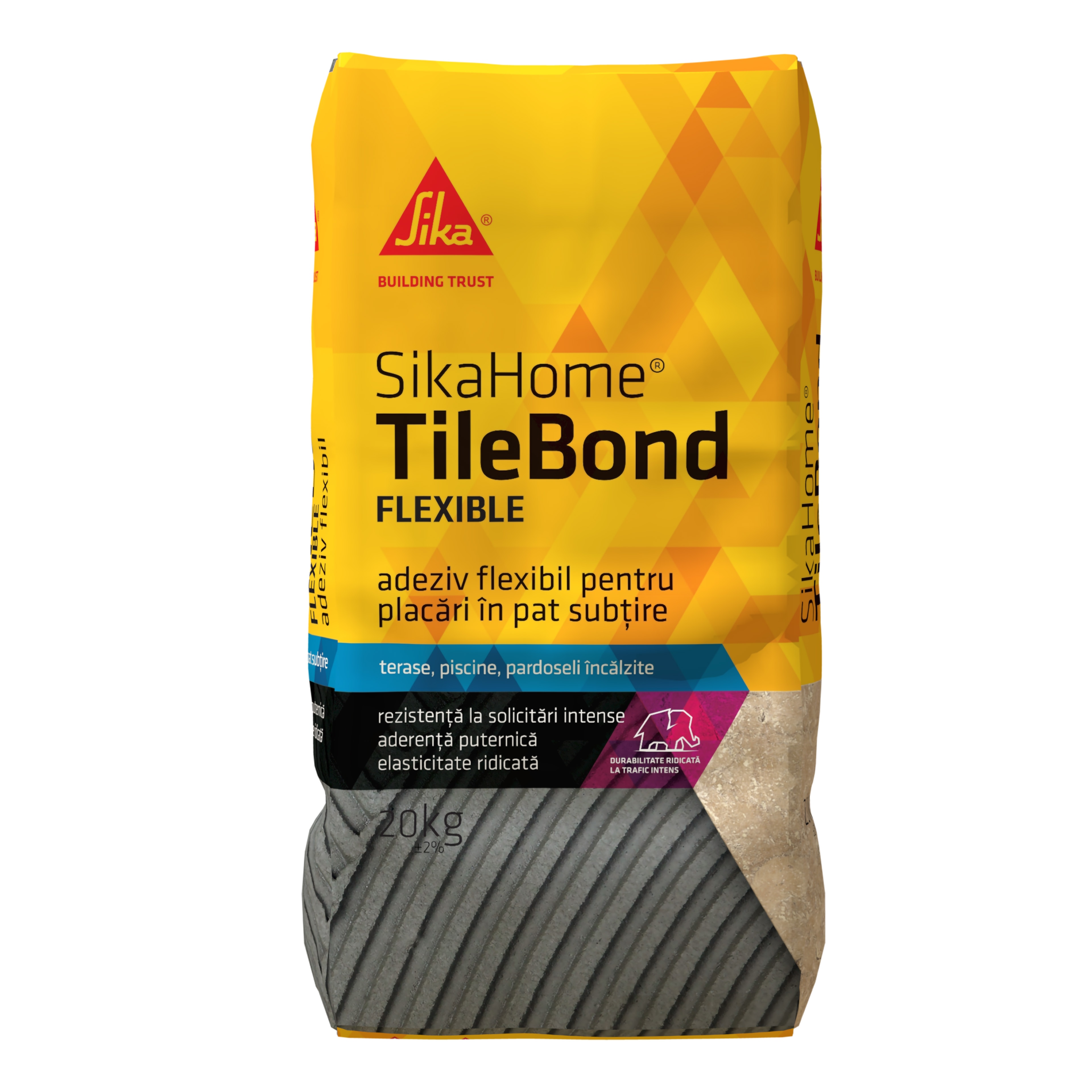 Adeziv flexibil Sika, interior/exterior, 20 kg