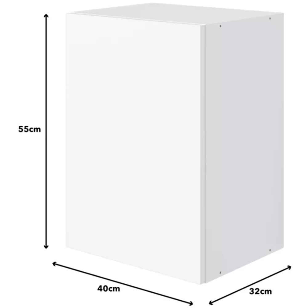 Corp suspendat bucatarie Pragma, PAL, 40 x 32 x 55cm, alb
