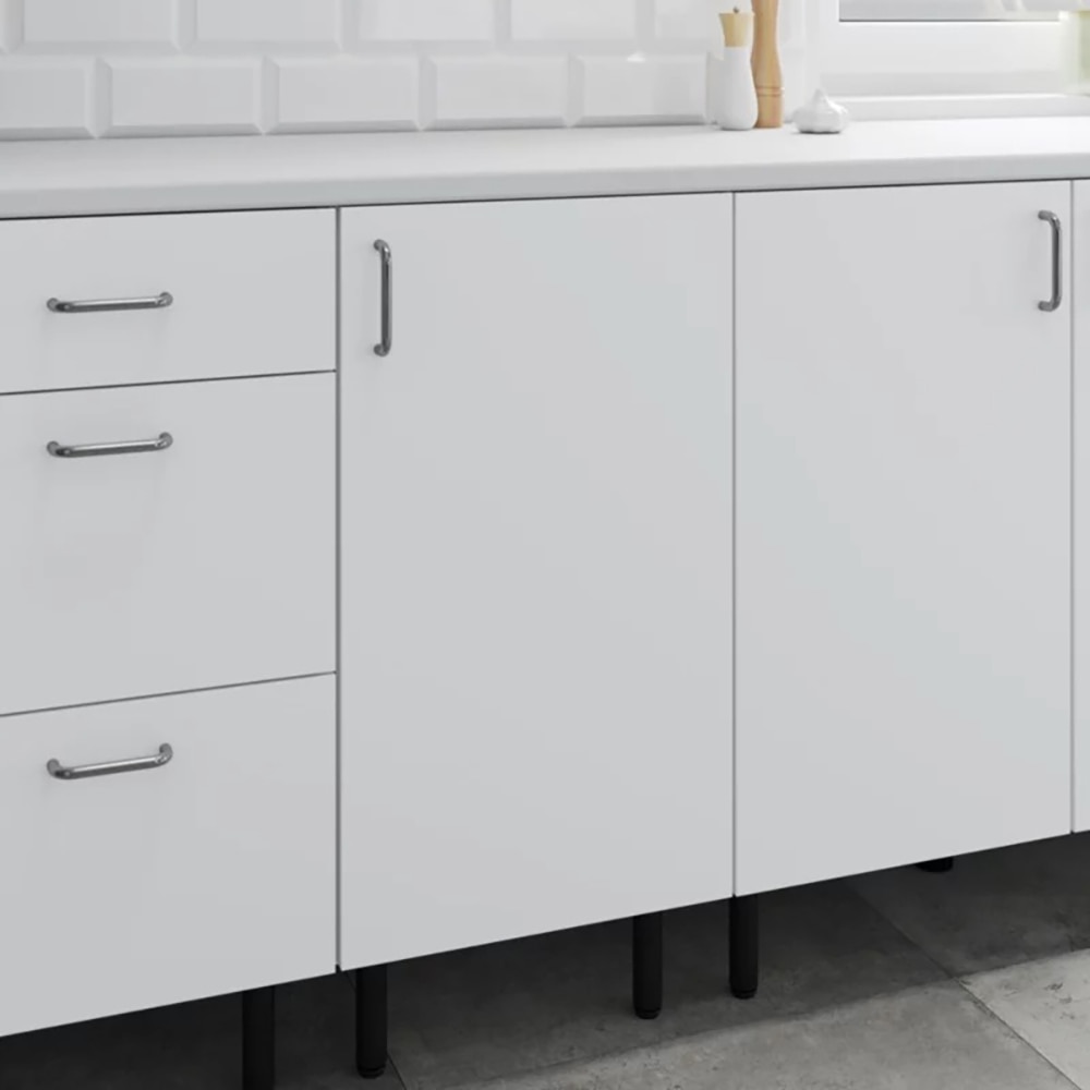 Corp inferior bucatarie Pragma, PAL, 40 x 59 x 86 cm, alb