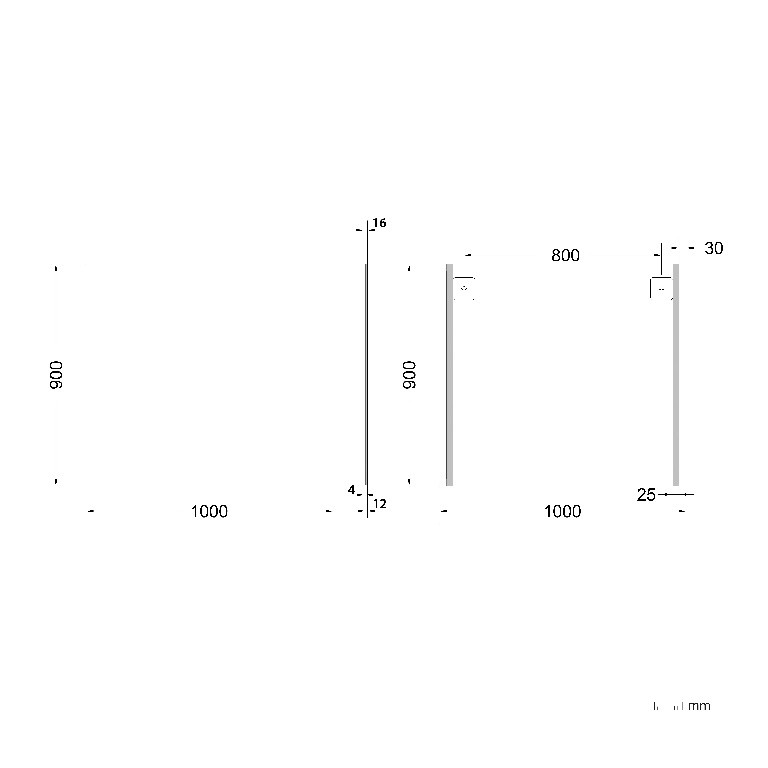 Oglinda baie, 100 x 90 cm  GoodHome Imandra 