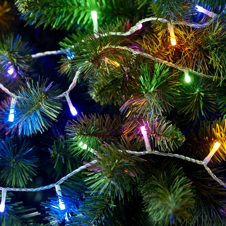 Instalatie de Craciun, 240 LED, 20 m, iluminare color