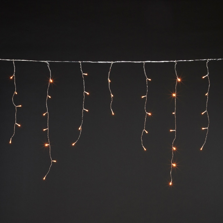 Perdea de lumini ICICLE UOSF2201, 300 leduri, 10m, iluminare alb cald