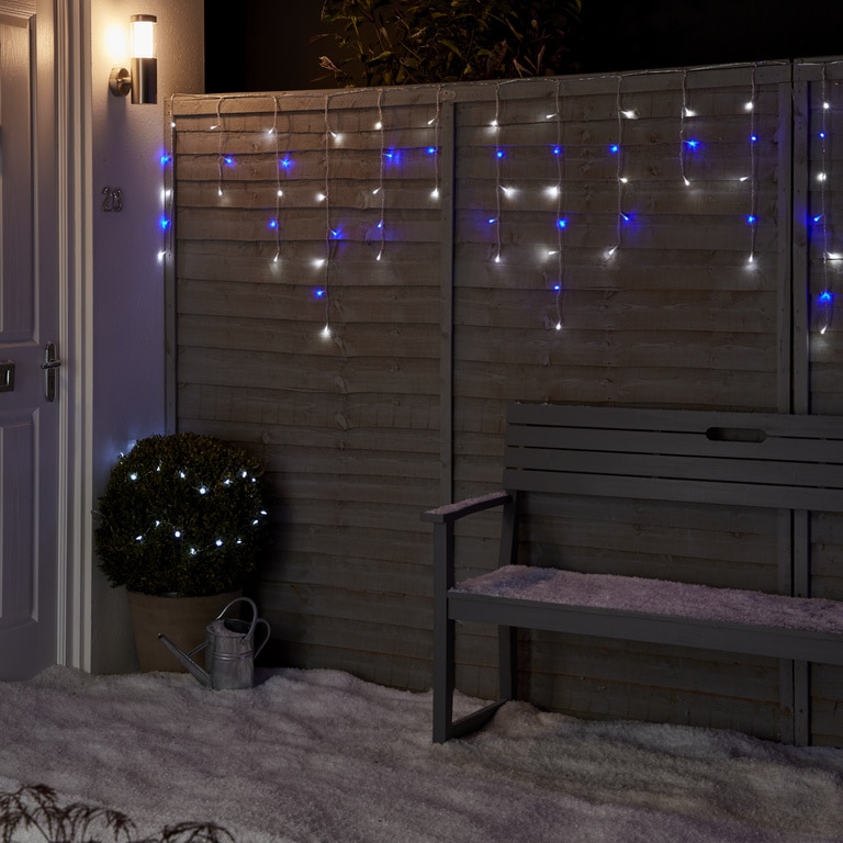 Perdea de lumini LED UOSF2208, 720 leduri, iluminare albastru