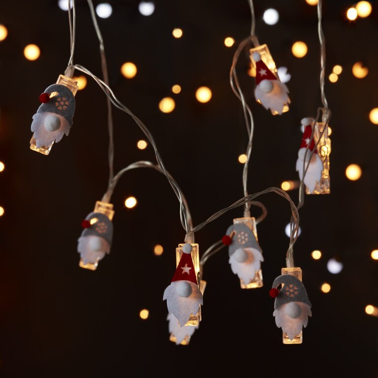 Ghirlanda luminoasa Gonk, 10 LED, iluminare alb cald