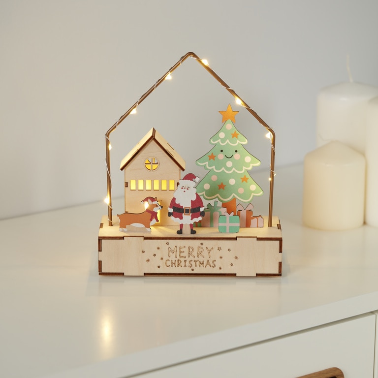 Decoratiune scena de Craciun, 21 cm