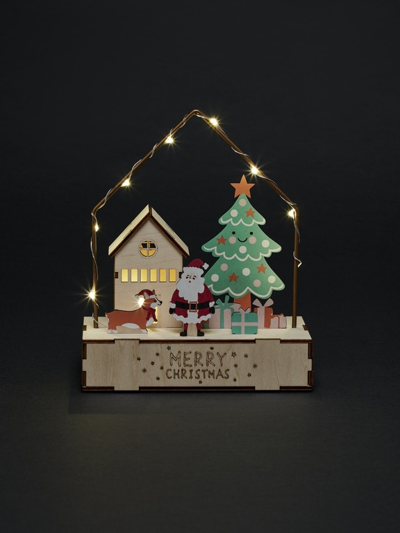 Decoratiune scena de Craciun, 21 cm