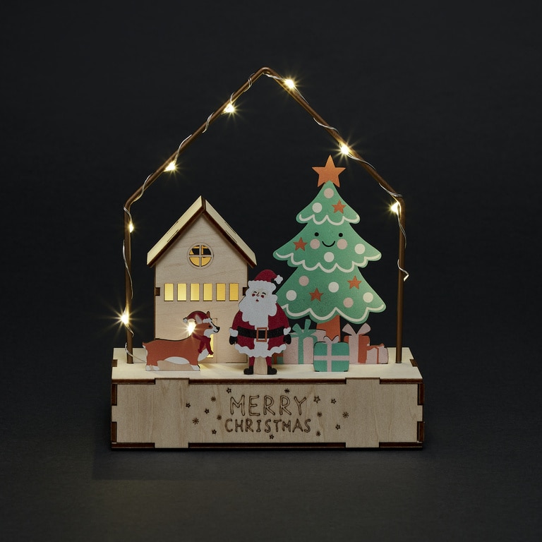 Decoratiune scena de Craciun, 21 cm