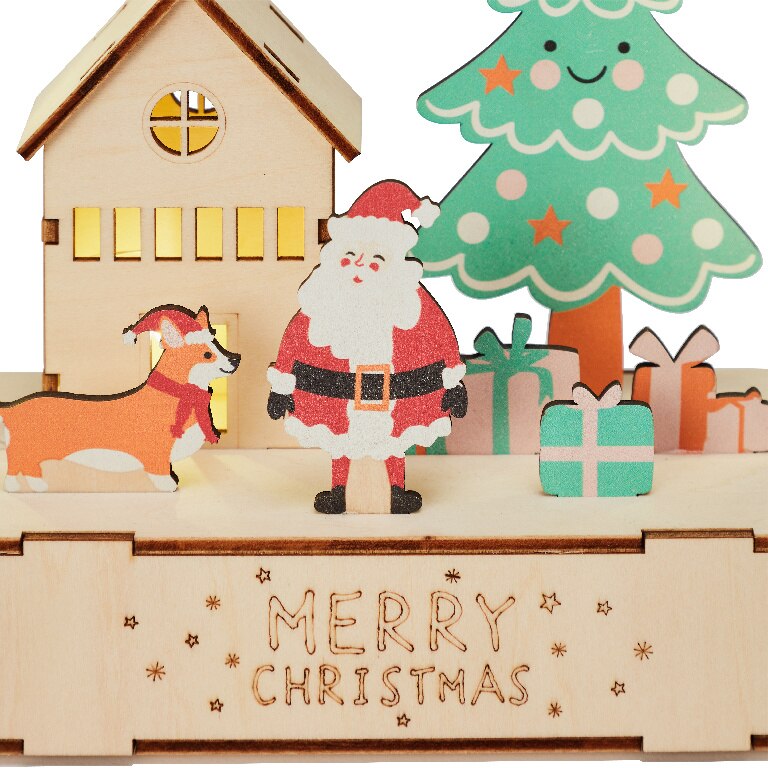 Decoratiune scena de Craciun, 21 cm