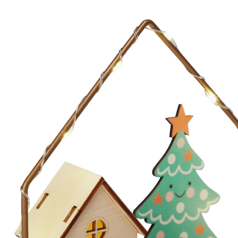 Decoratiune scena de Craciun, 21 cm