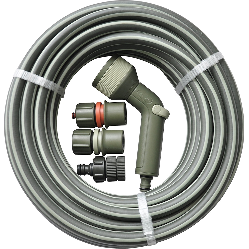 Kit furtun si accesorii VERVE, 15 m, plastic, verde