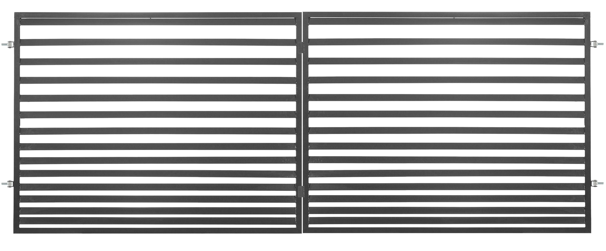 Poarta auto Stela, otel galvanizat, 400 x 150 cm, deschidere batanta • Polbram 