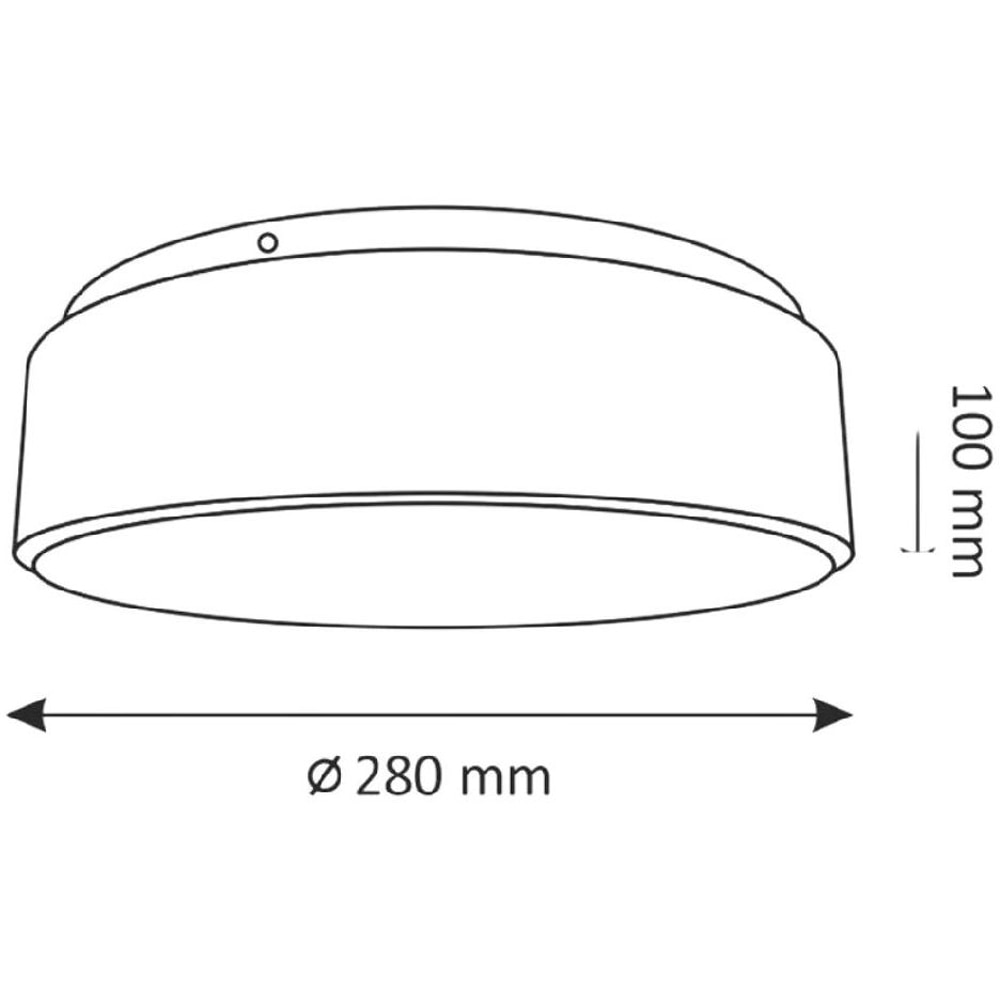 Plafoniera LED Rene 317445, 15W, 1600lm, negru