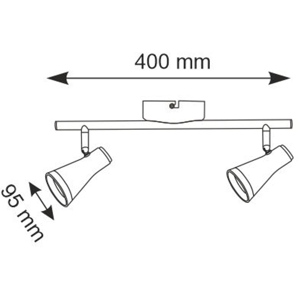 Lampa LED Berg 318121, 2 x 8.4W, IP20, alb