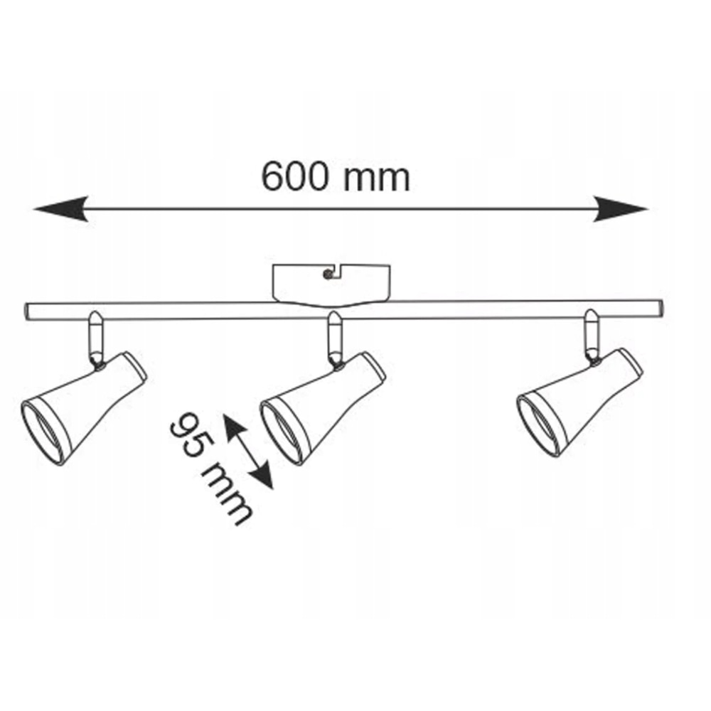 Lampa LED Berg 318176, 3 x 12.6W, 1275lm, negru