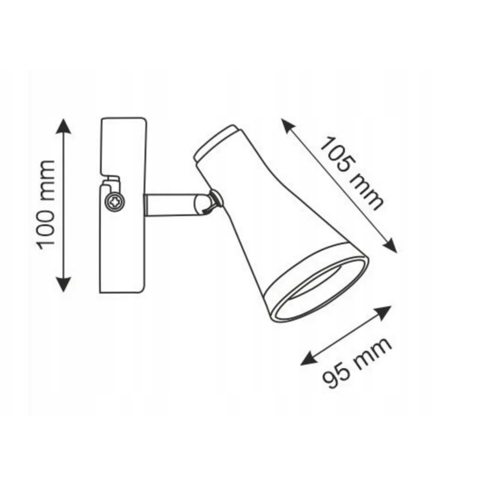 Aplica LED Berg 318152, 4.2W, IP20, negru