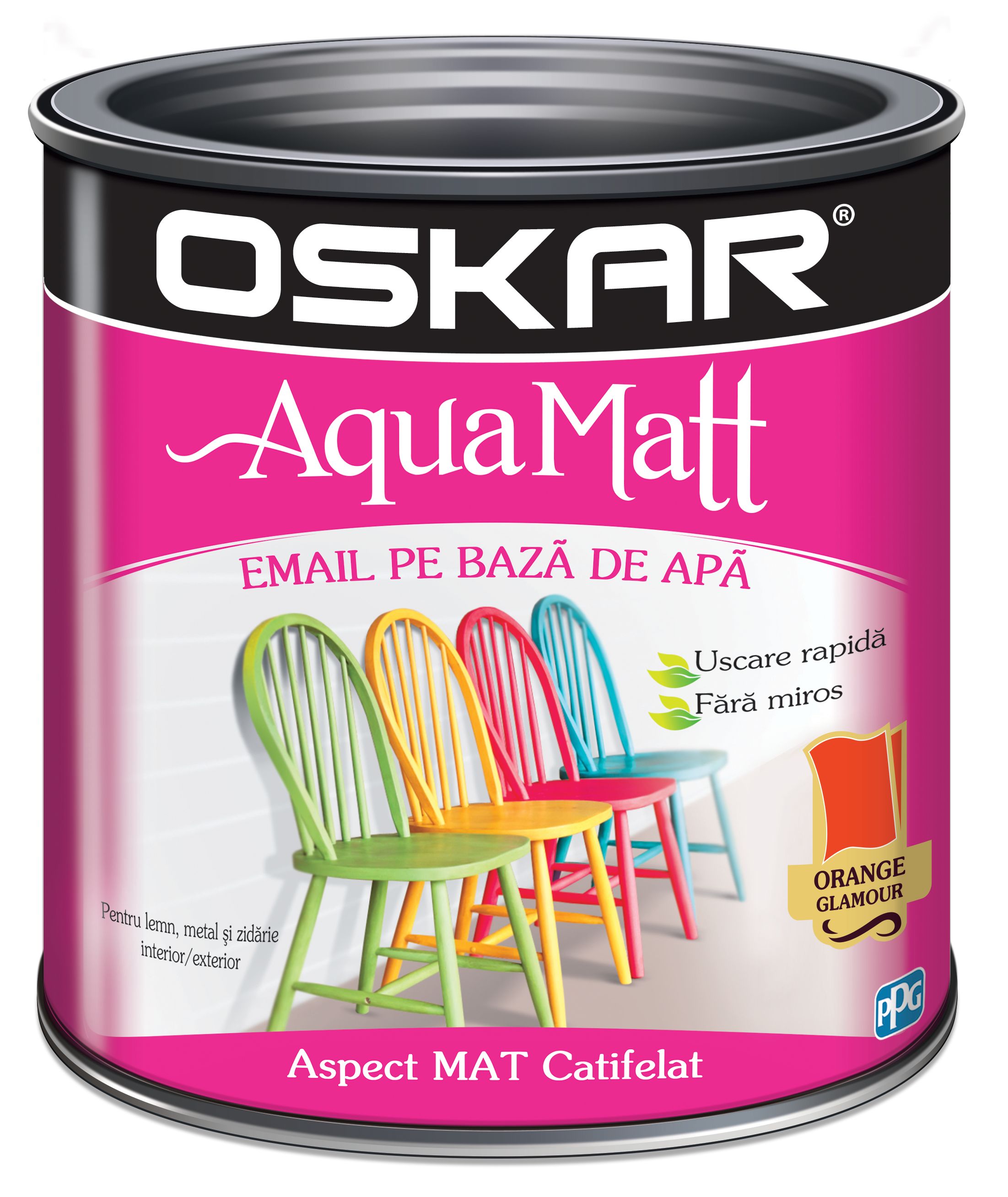 Oskar Aqua Matt Email Orange Gl.0.6