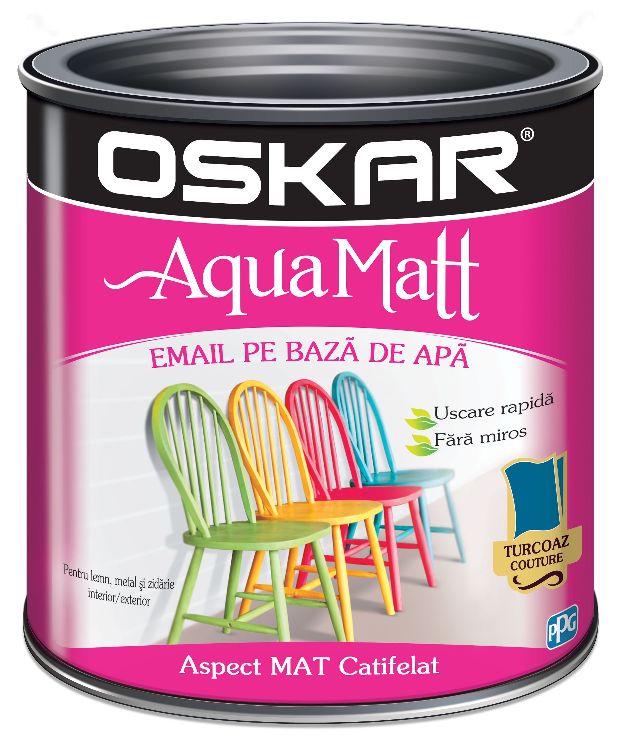 Oskar Aqua Matt Email Turcoaz C 0.6