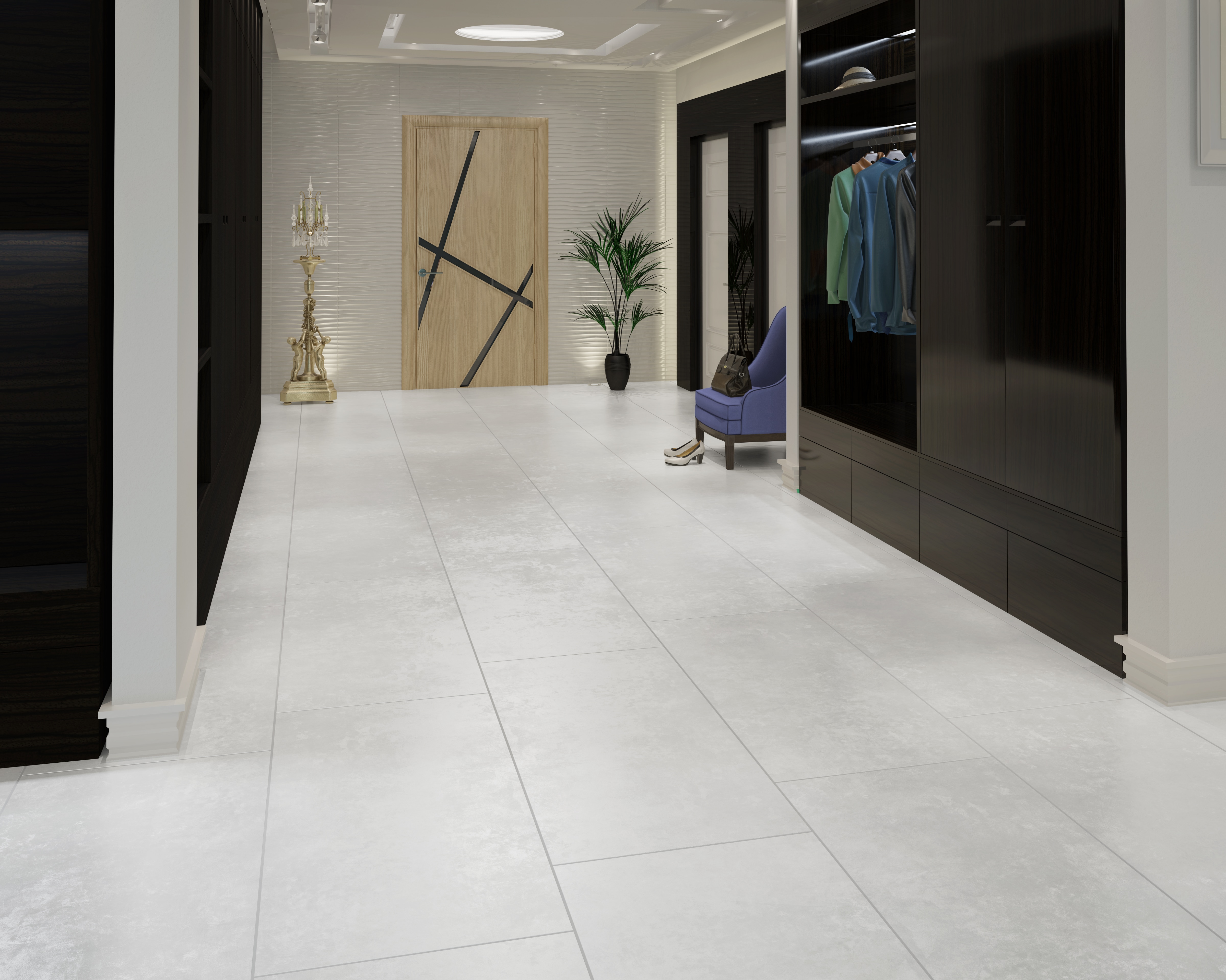 Gresie, Gri, 120 x 60 cm, suprafata 1,44 mp • Kai Space
