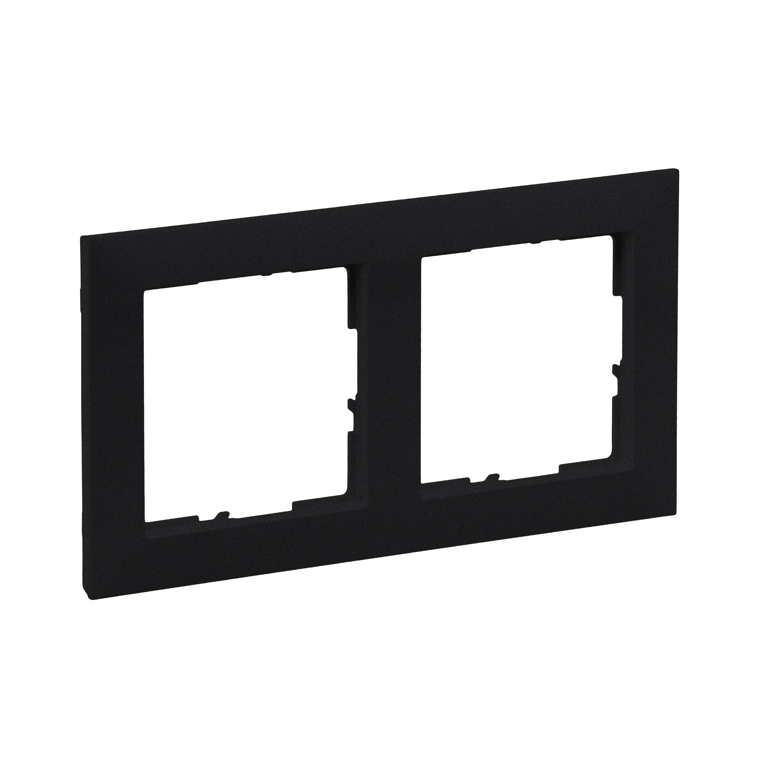 Rama 2 posturi, negru