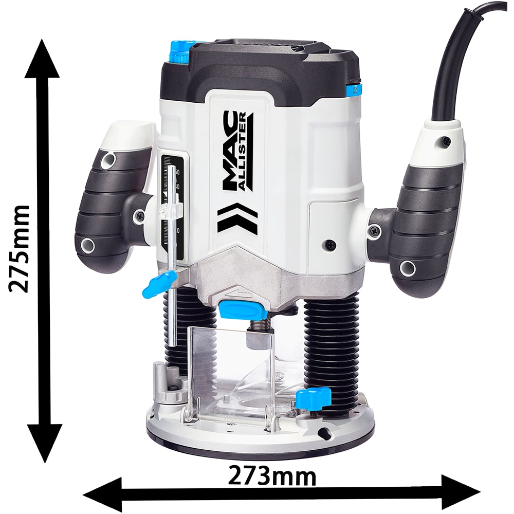 Freza electrica fixa Mac Allister MR1200, 1200W, 30000rpm, 55mm