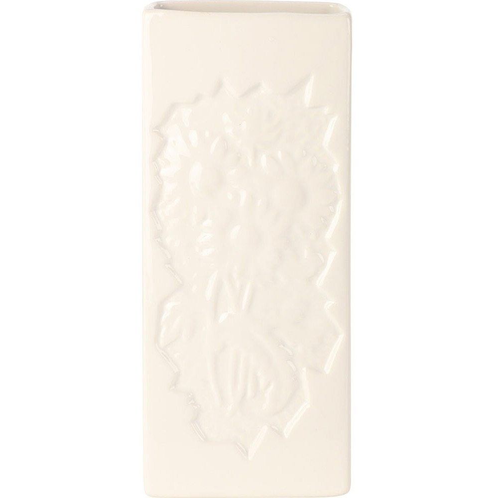 Umidificator pentru calorifer, 20.5 x 8 x 3.5 cm, ceramic, alb, diverse modele cu flori