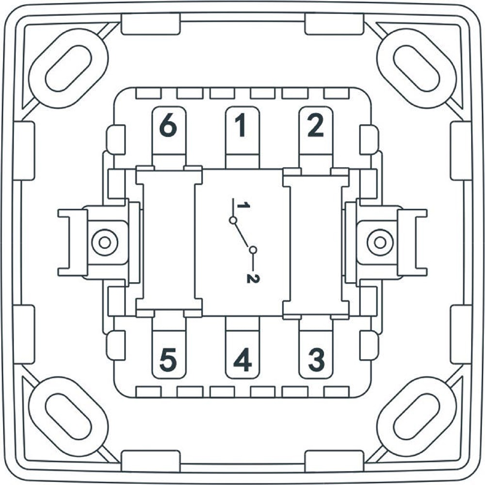 Intrerupator simplu aplicat Jacobsen, clapeta, alb