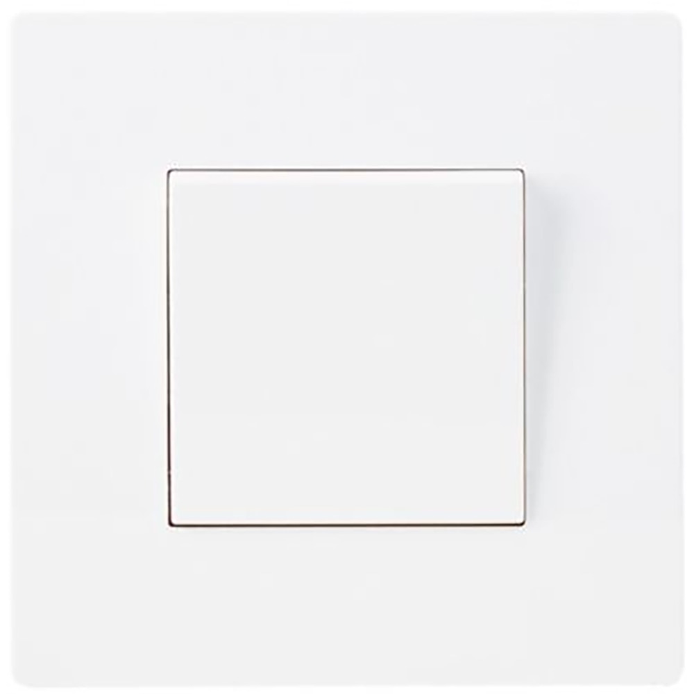 Intrerupator simplu OPP, clapeta, alb