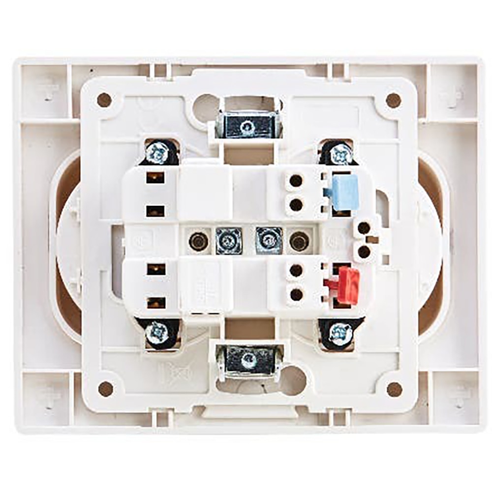 Priza dubla OPP, 16A, IP20, ABS, alb