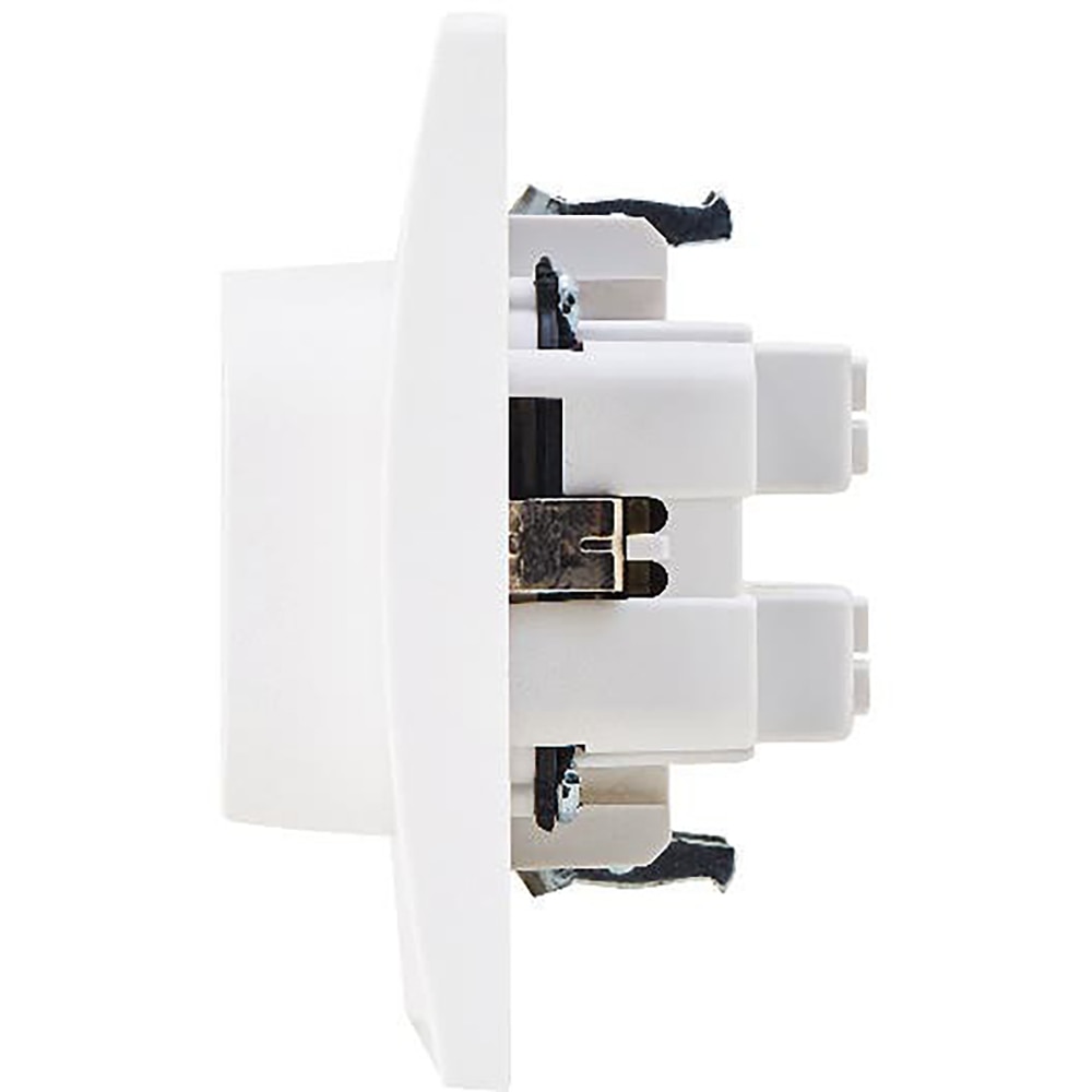 Priza dubla OPP, 16A, IP20, ABS, alb