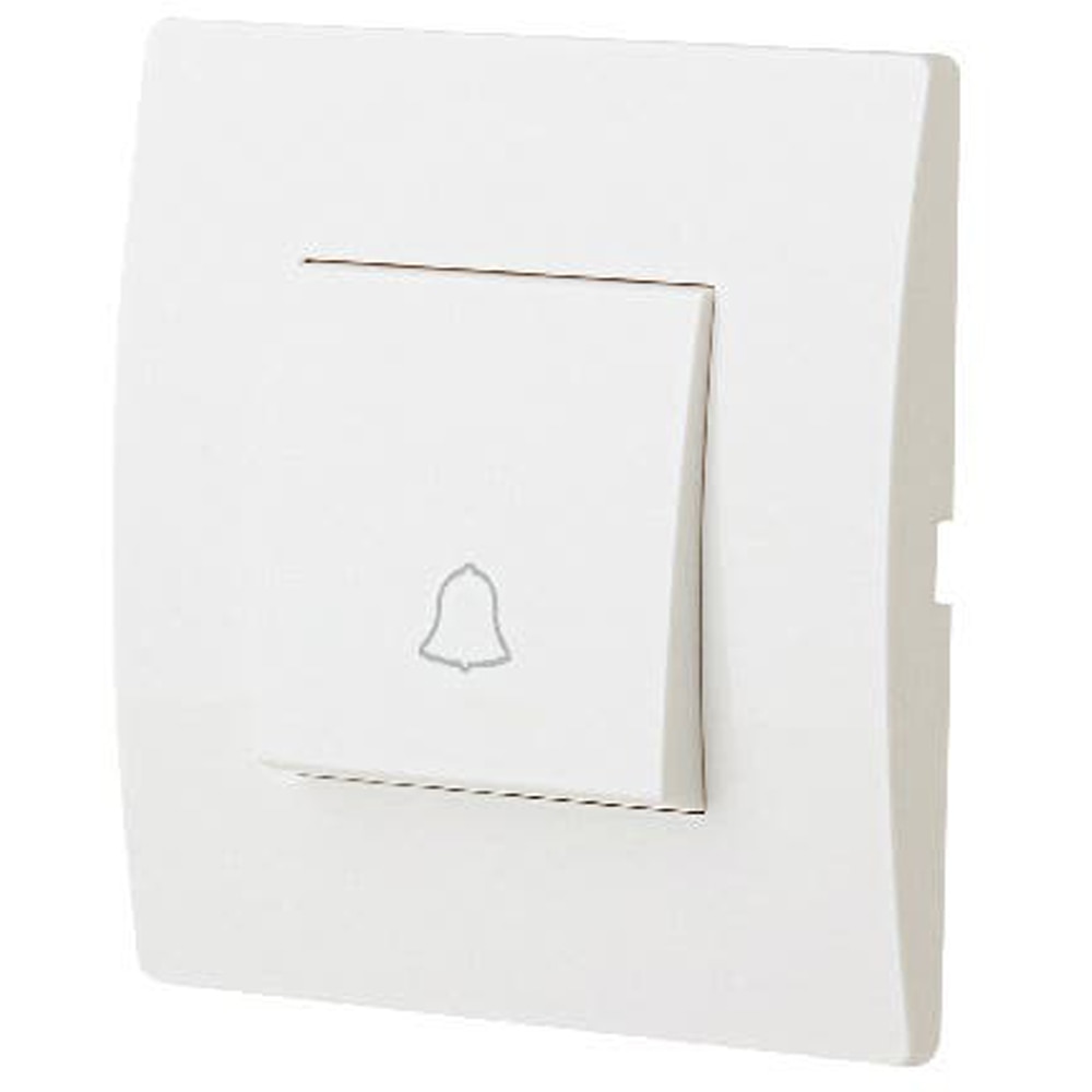 Intrerupator sonerie OPP, clapeta, alb