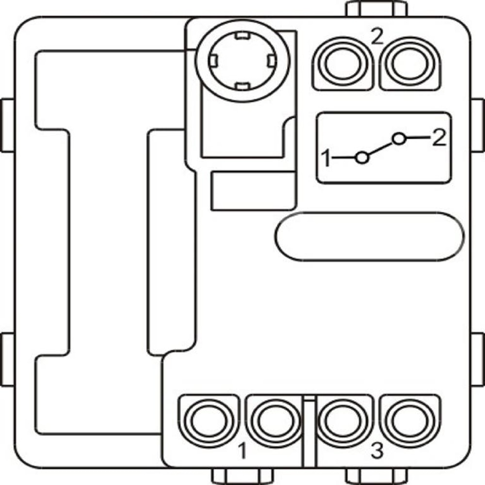 Intrerupator sonerie OPP, clapeta, alb