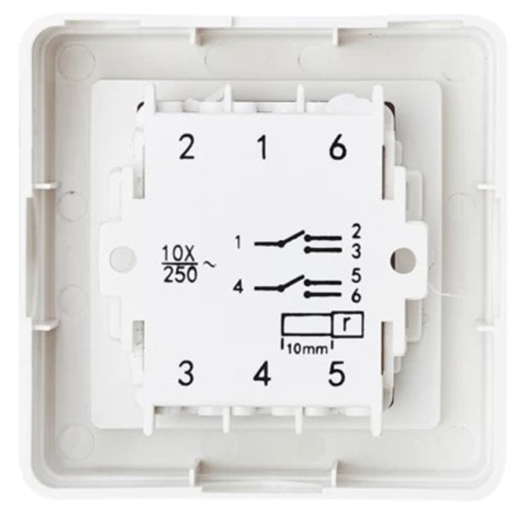 Intrerupator aplicat OPP, clapeta, alb