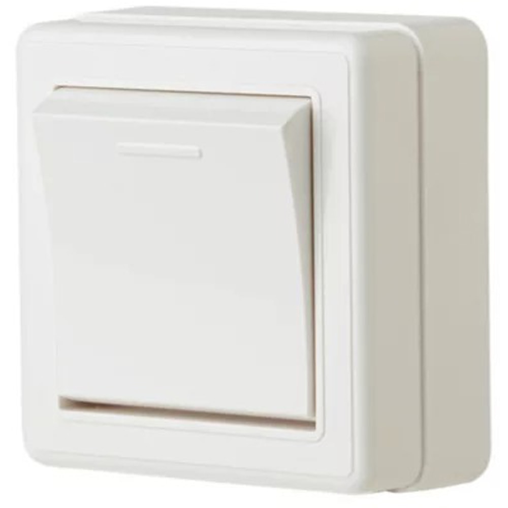 Intrerupator aplicat OPP, clapeta, alb
