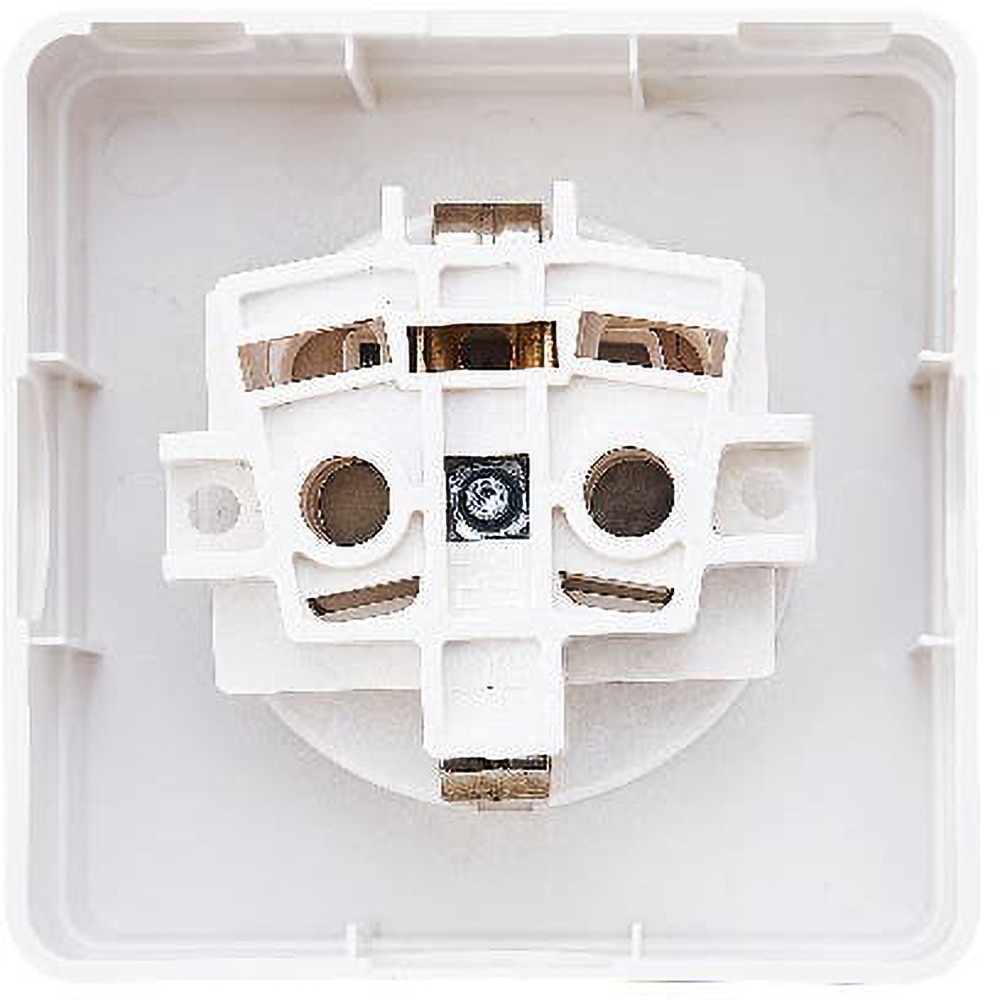 Priza Schuko OPP1, alb