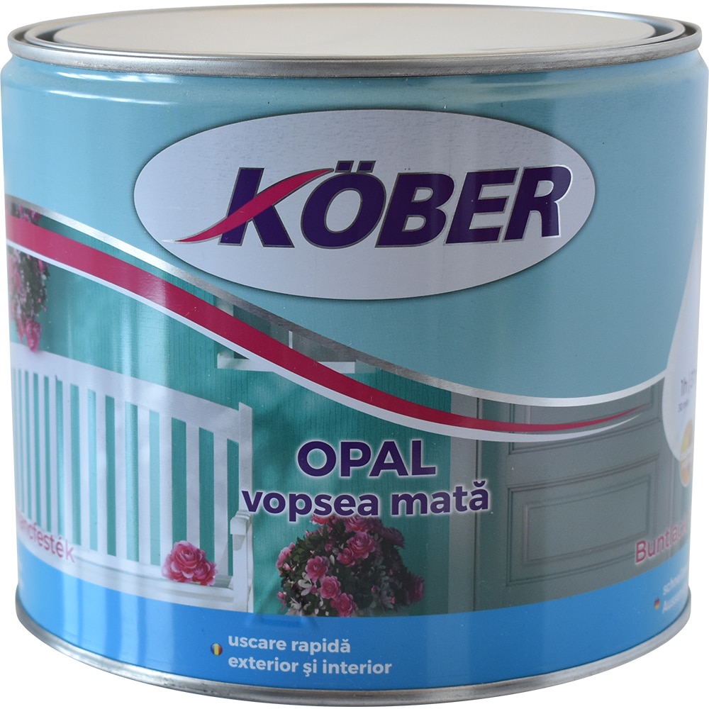 Vopsea KOBER Opal 9005, negru, 2.5L