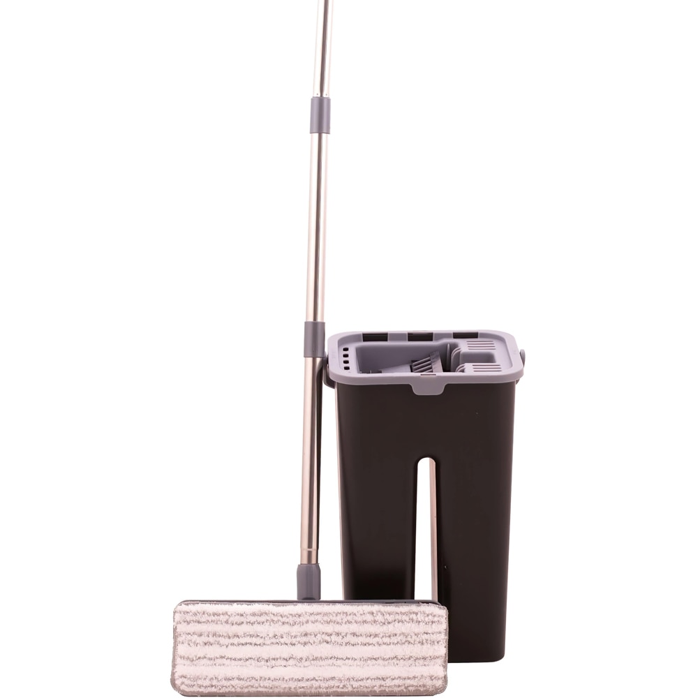 Set galeata cu storcator + mop, 8 l, gri