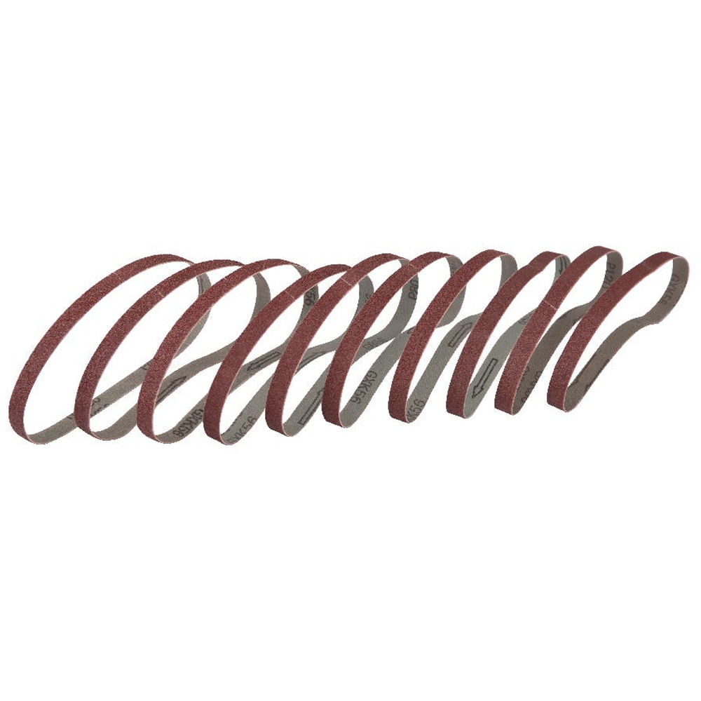 Set 10 benzi slefuit MAC ALLISTER, 13 x 457 mm, mix granulatii