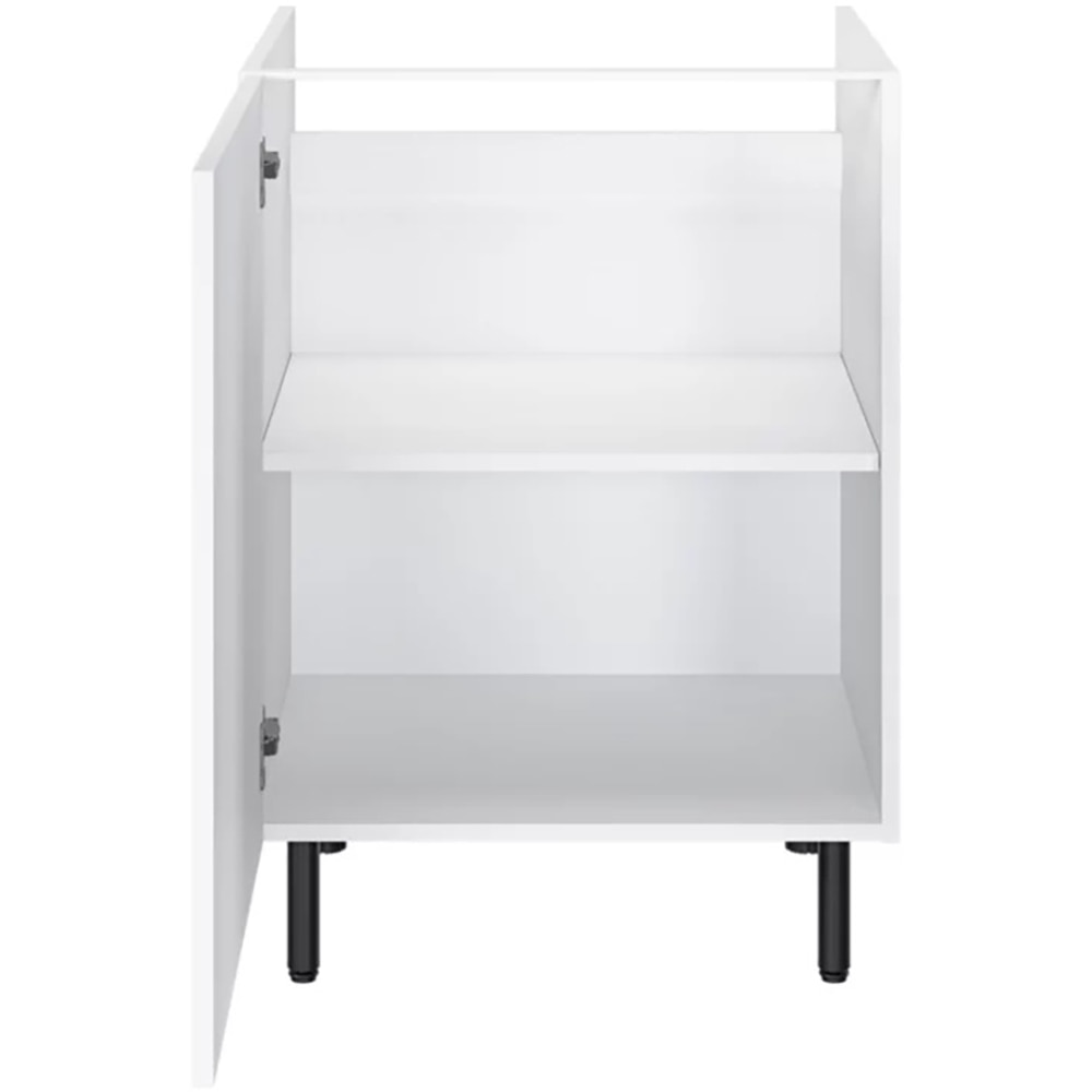 Corp inferior bucatarie Pragma, PAL, 60 x 59 x 86cm, alb