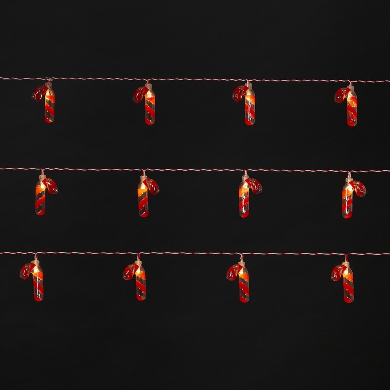 Ghirlanda luminoasa acadele, 16 LED, iluminare alb cald