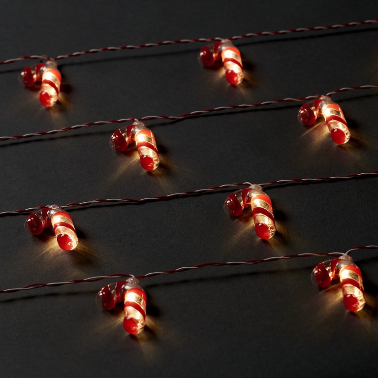 Ghirlanda luminoasa acadele, 16 LED, iluminare alb cald