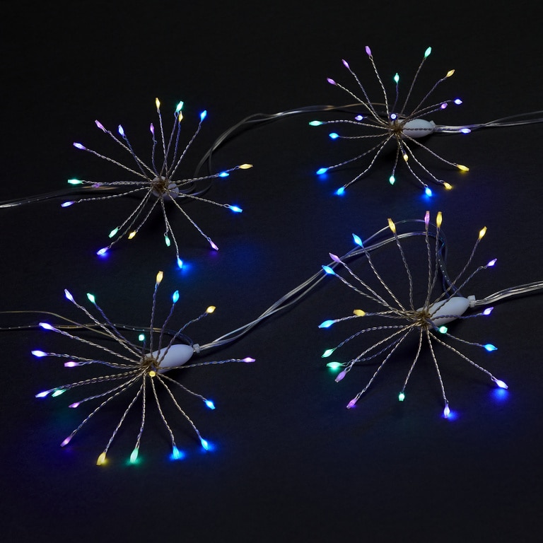 Ghirlanda luminoasa sarma curcubeu, 200 LED, 3 m, iluminare color